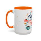 Retired And Fabulous Coffee Mug | Retirement Gift For Women Men | Accent Color Ceramic 11oz 15oz