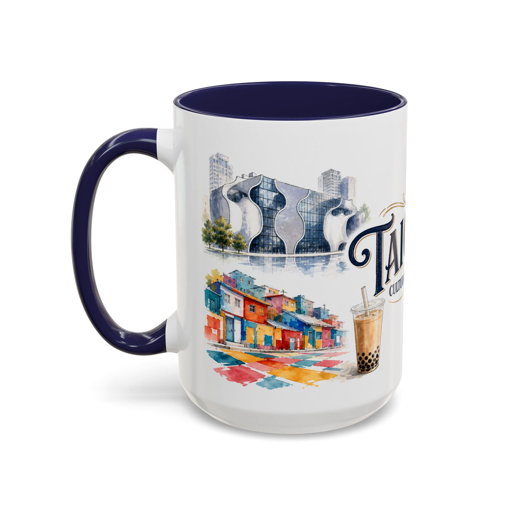 Taichung Coffee Mug | Taiwan Travel Souvenir | Vintage Illustrated City Gift | 11 oz 15 oz Accent Mug