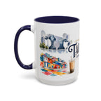 Taichung Coffee Mug | Taiwan Travel Souvenir | Vintage Illustrated City Gift | 11 oz 15 oz Accent Mug
