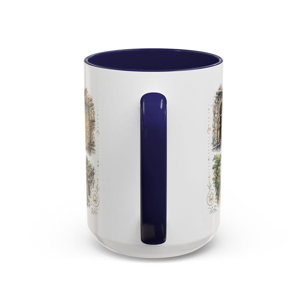 Ajanta Caves Mug, India Travel Souvenir, Bucket List Gift, Accent Ceramic Coffee Mug 11oz 15oz