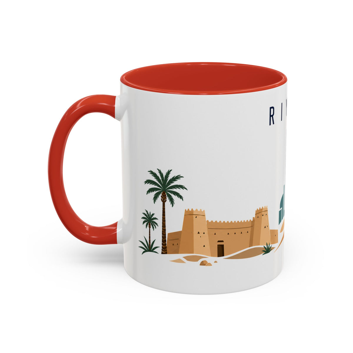 Riyadh Coffee Mug | Saudi Arabia Travel Souvenir | Porcelain Decal City Gift | 11oz 15oz Accent Mug