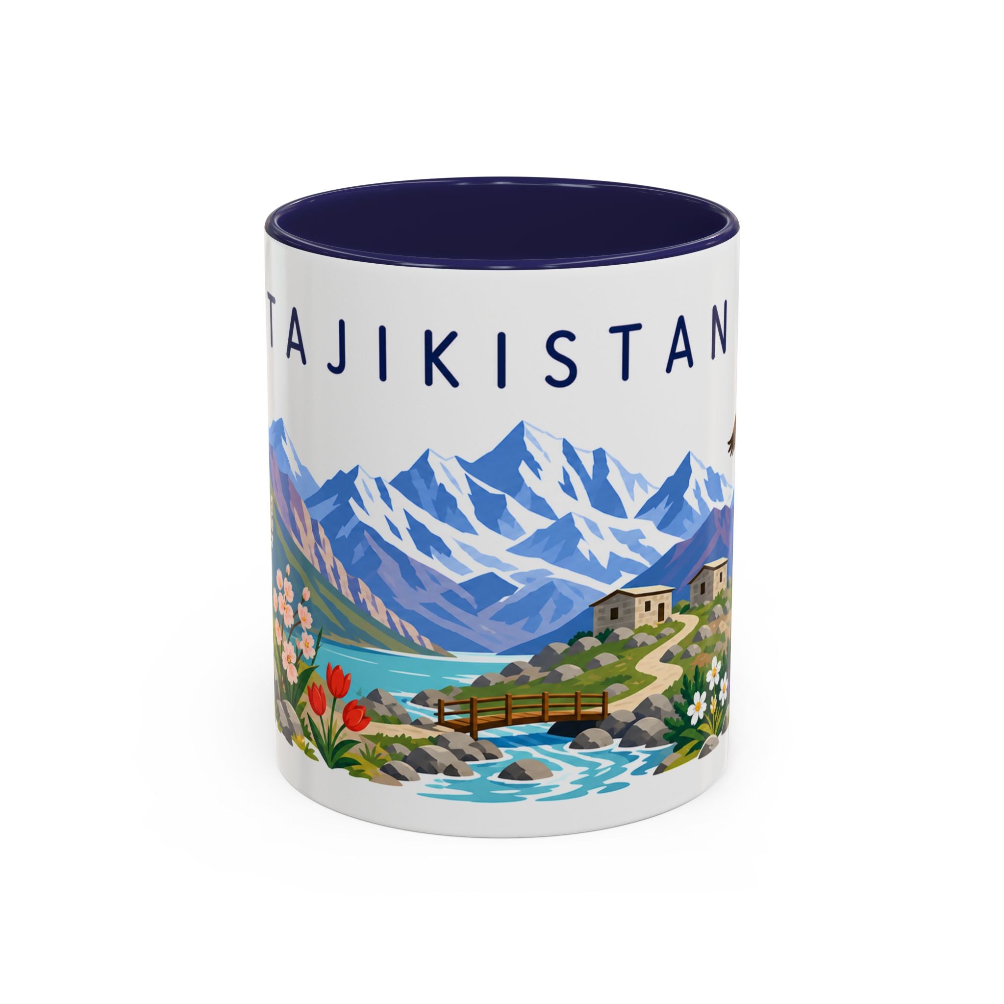 Tajikistan Coffee Mug | Travel Souvenir Accent Mug | Country Gift Ceramic Cup 11oz 15oz