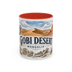 Gobi Desert Mug, Mongolia Travel Souvenir, Bucket List Gift, Accent Ceramic Coffee Mug 11oz 15oz