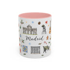 Madrid Christmas Mug | Watercolor City Souvenir, Travel Memories, Ceramic Coffee Cup