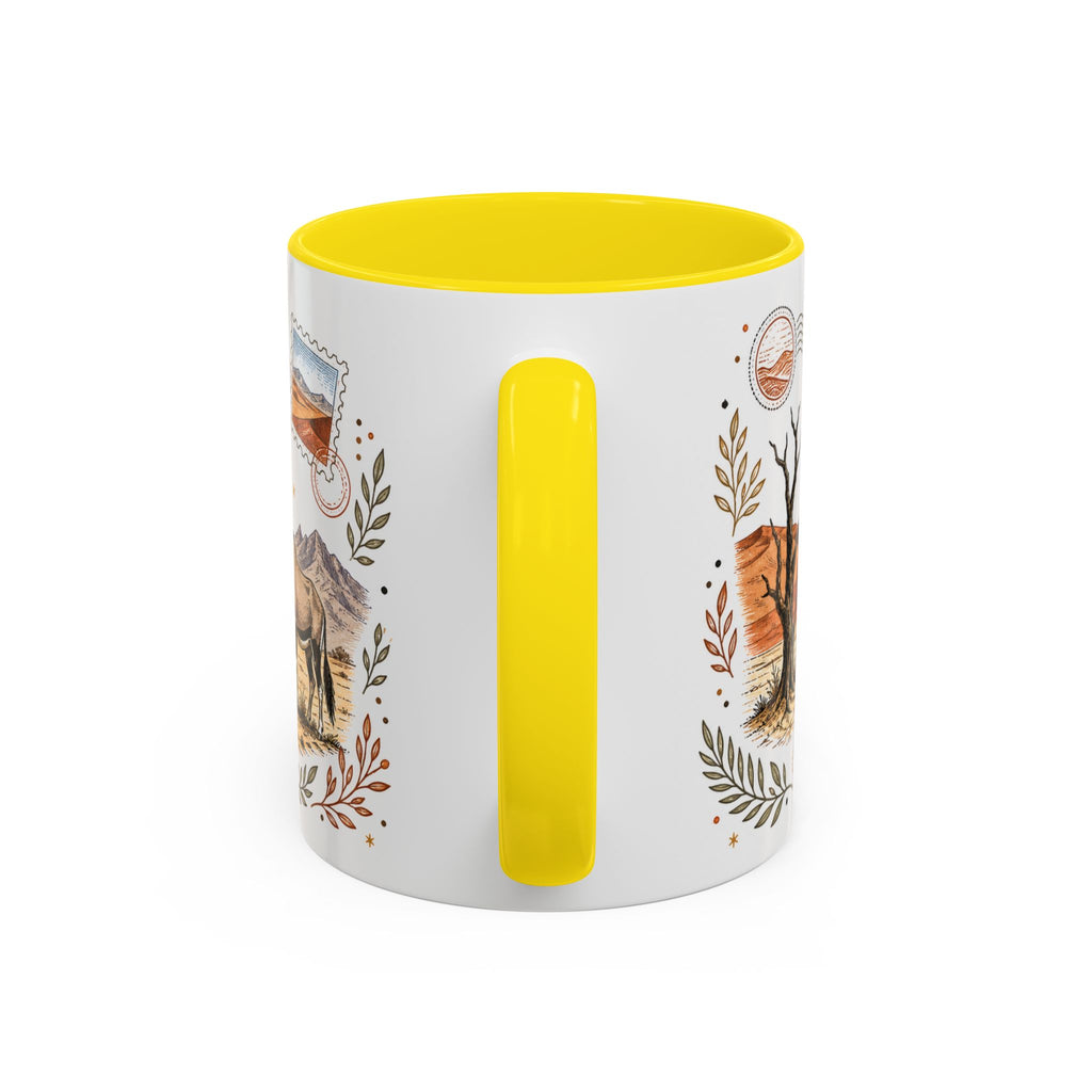 Namib Desert Coffee Mug | Travel Destination Souvenir Gift | Accent Color Ceramic 11oz 15oz