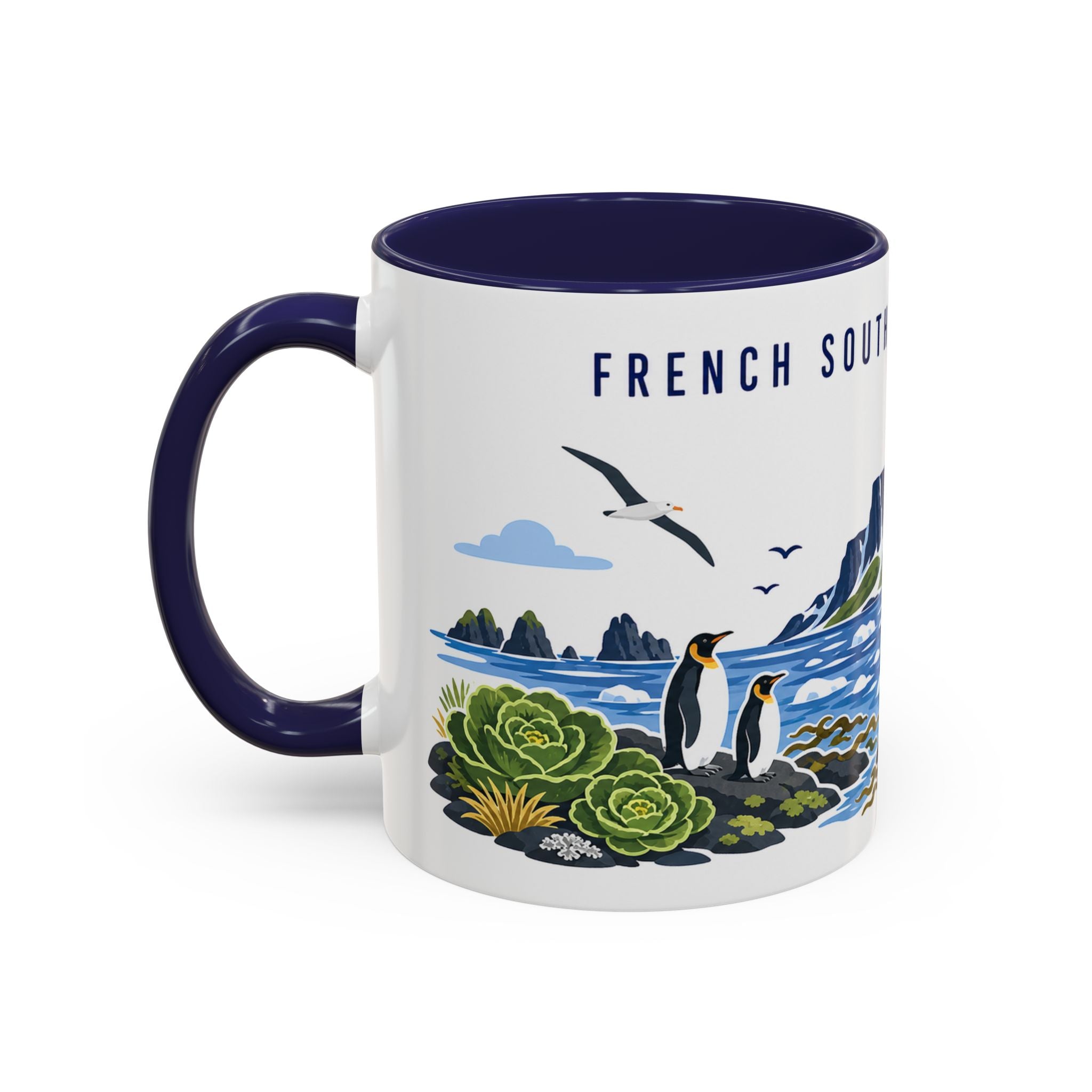French Southern Territories Coffee Mug | Travel Souvenir Accent Mug | Country Gift Ceramic Cup 11oz 15oz