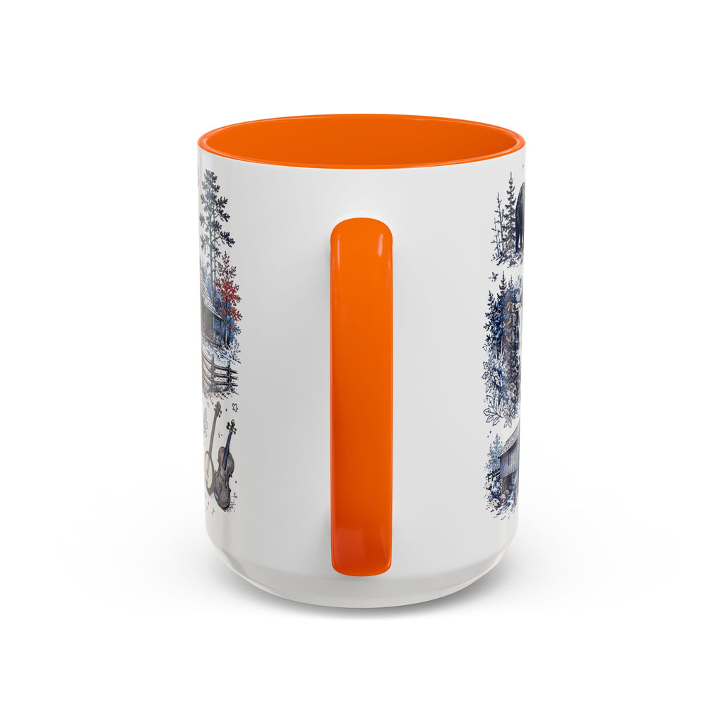Great Smoky Mountains Coffee Mug | National Park Hiking Gift | Accent Color Ceramic 11oz 15oz