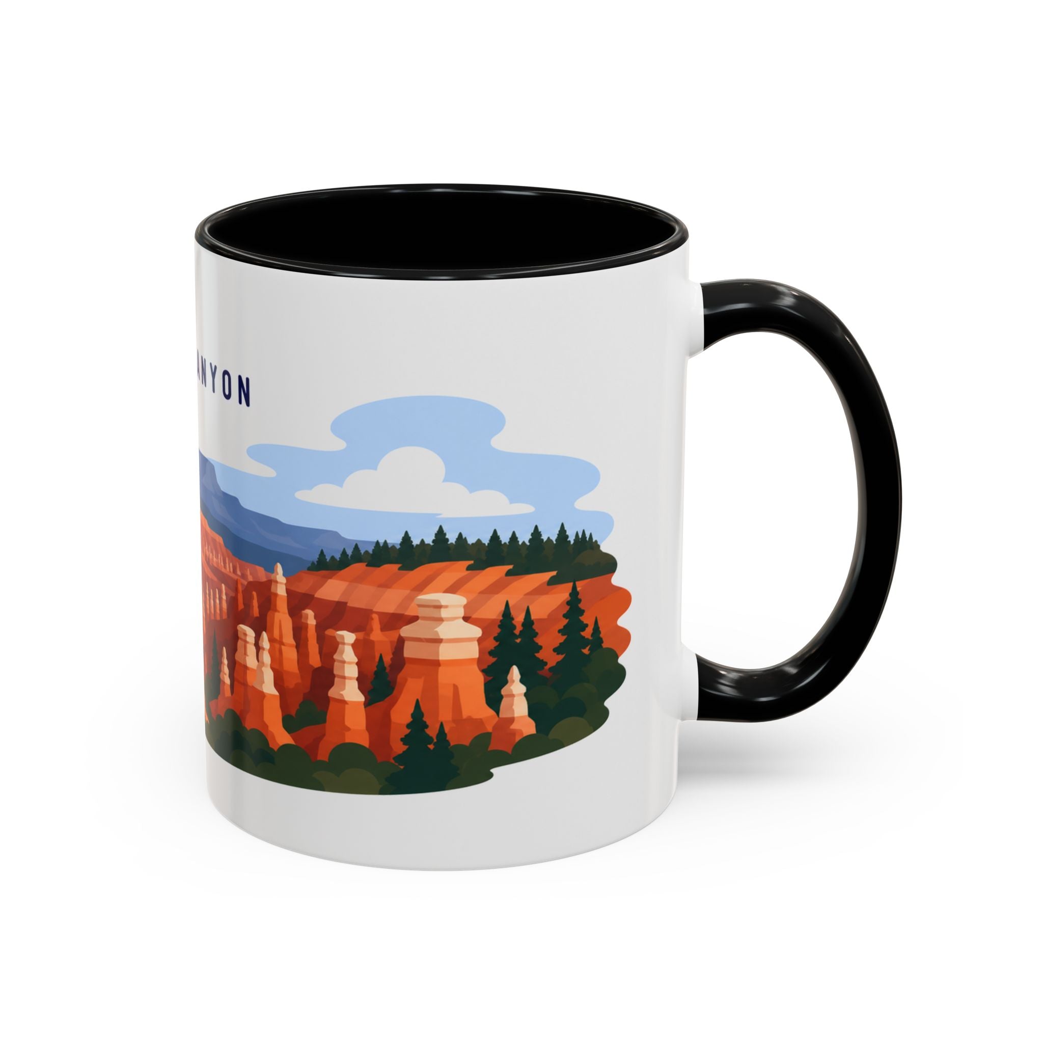Bryce Canyon National Park Coffee Mug | Solid Color Block Park Souvenir | 11oz 15oz Accent Mug
