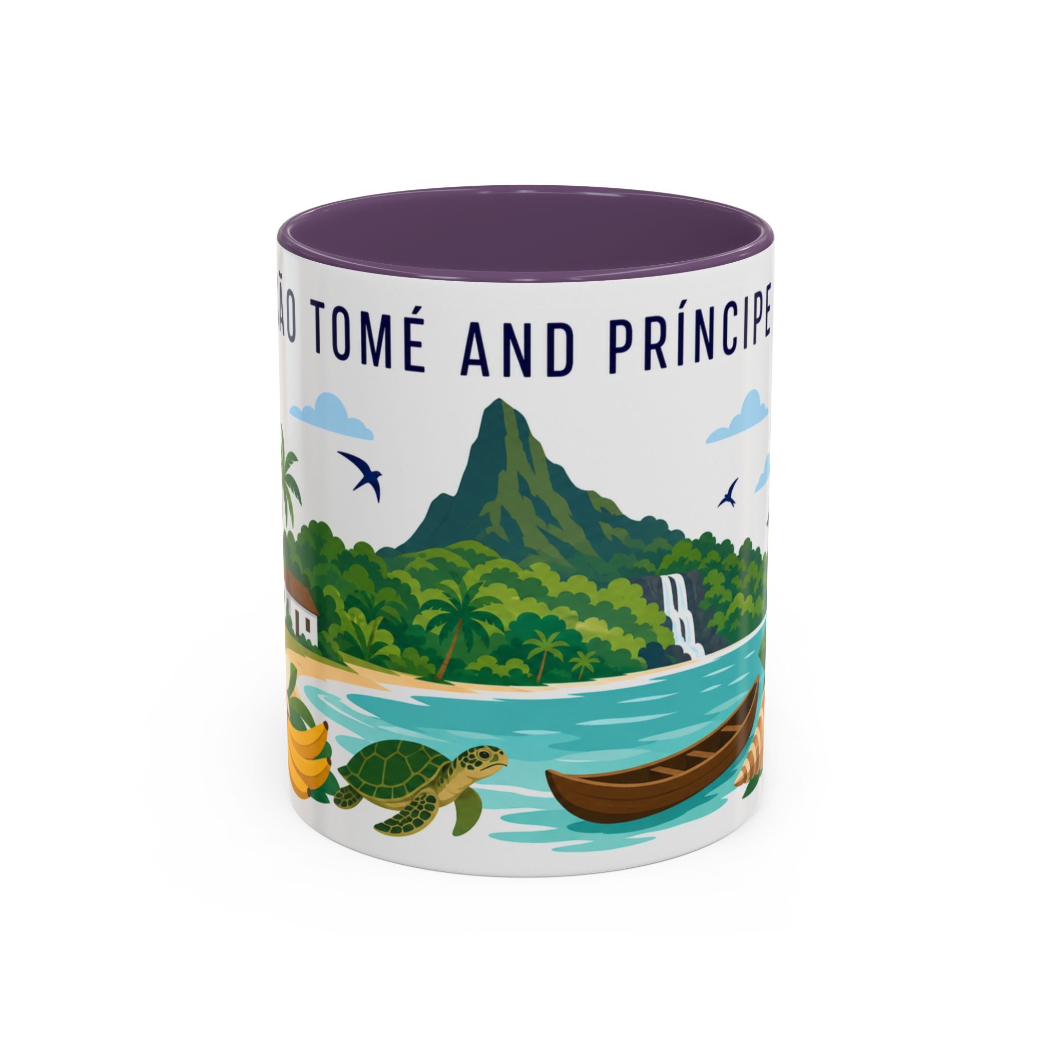 São Tomé and Príncipe Coffee Mug | Travel Souvenir Accent Mug | Country Gift Ceramic Cup 11oz 15oz