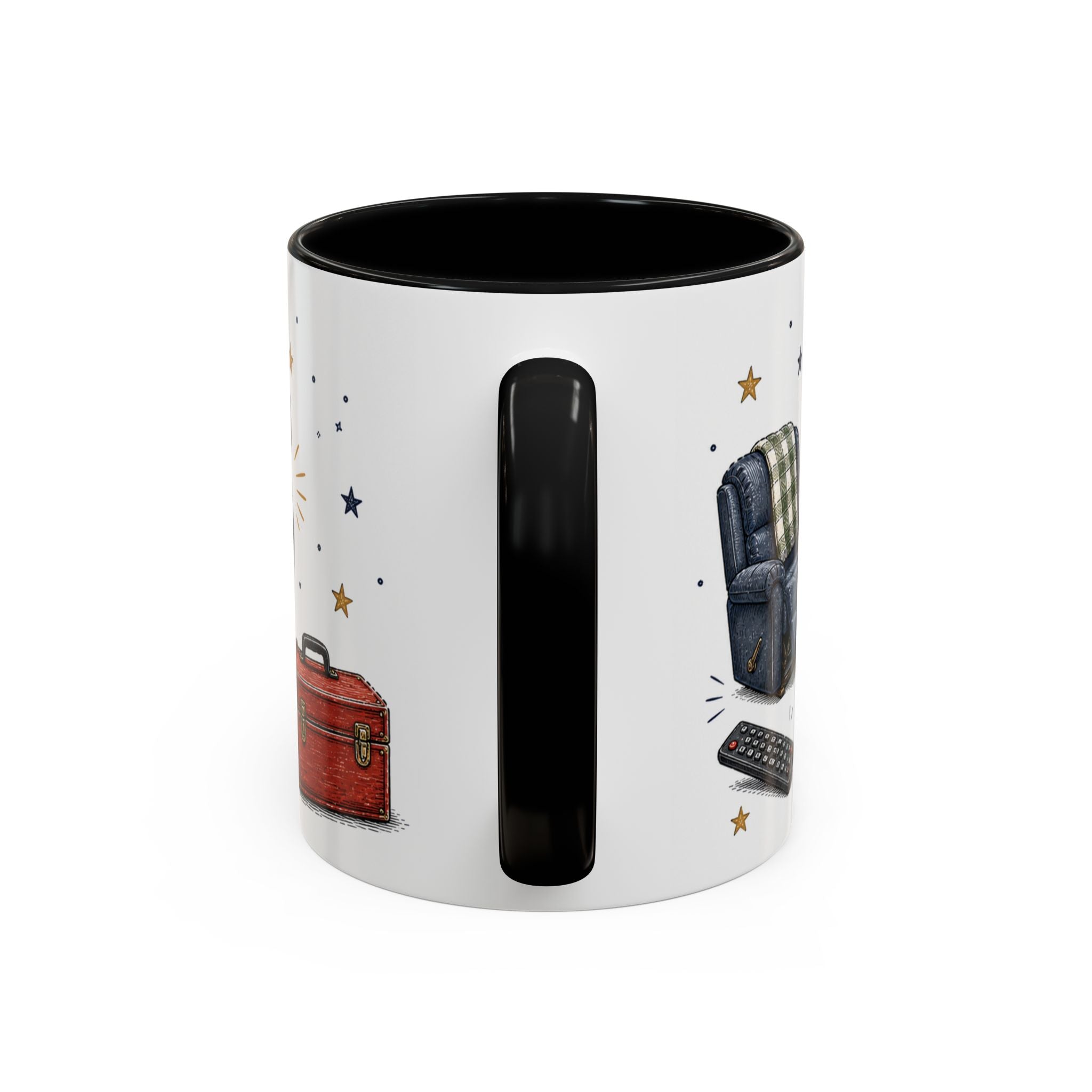 Grandpa's Jokes Are Legendary Coffee Mug | Funny Gift From Grandkids | Accent Ceramic 11oz 15oz