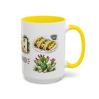 San Antonio Illustrated Travel Mug | City Souvenir Accent Coffee Mug | 11oz 15oz Ceramic Cup