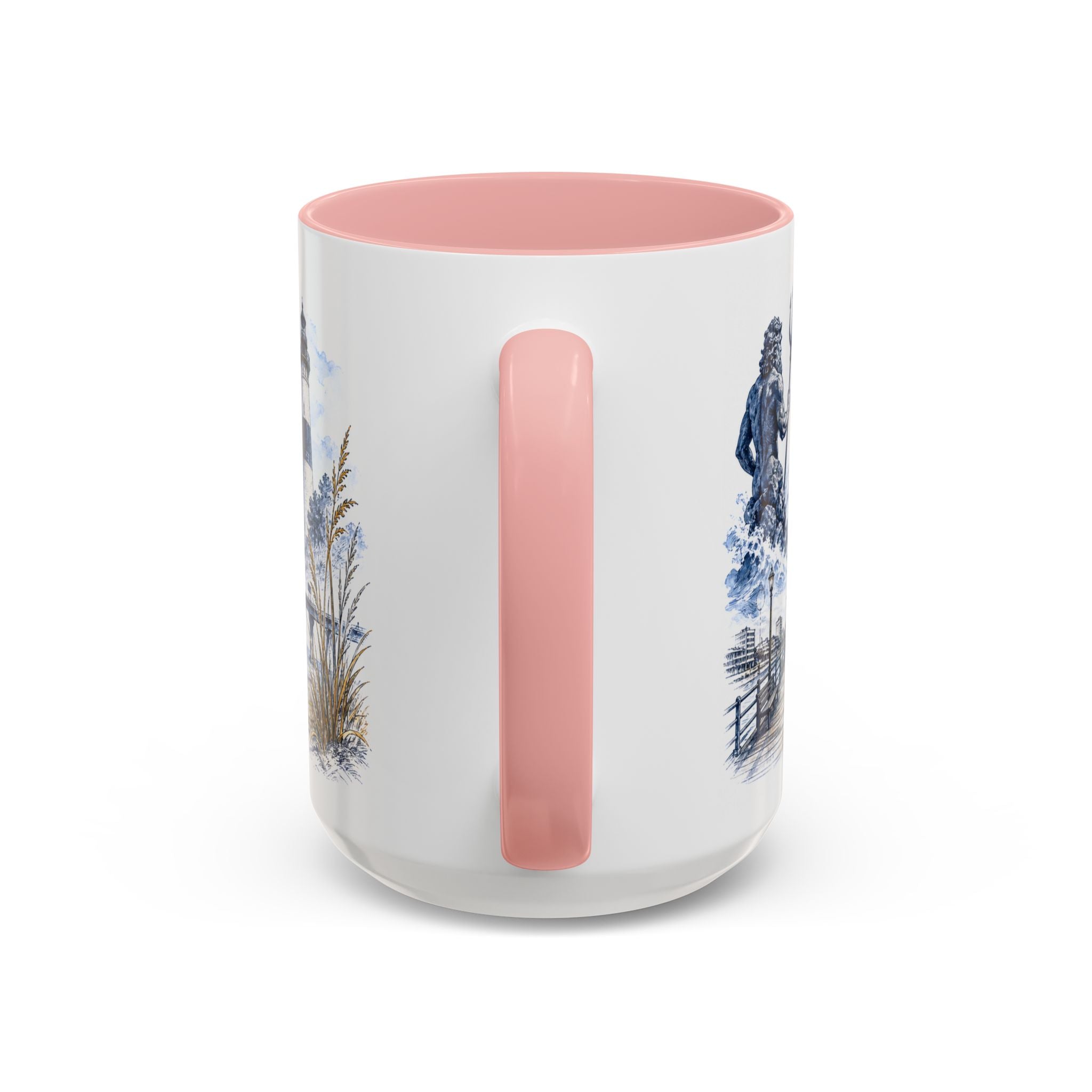 Virginia Beach Coffee Mug | United States Travel Souvenir | Vintage Illustrated City Gift | 11 oz 15 oz Accent Mug