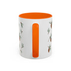 Maine White Pine Cone and Tassel Mug, State Flower Floral Coffee Cup, 11oz Botanical Gift