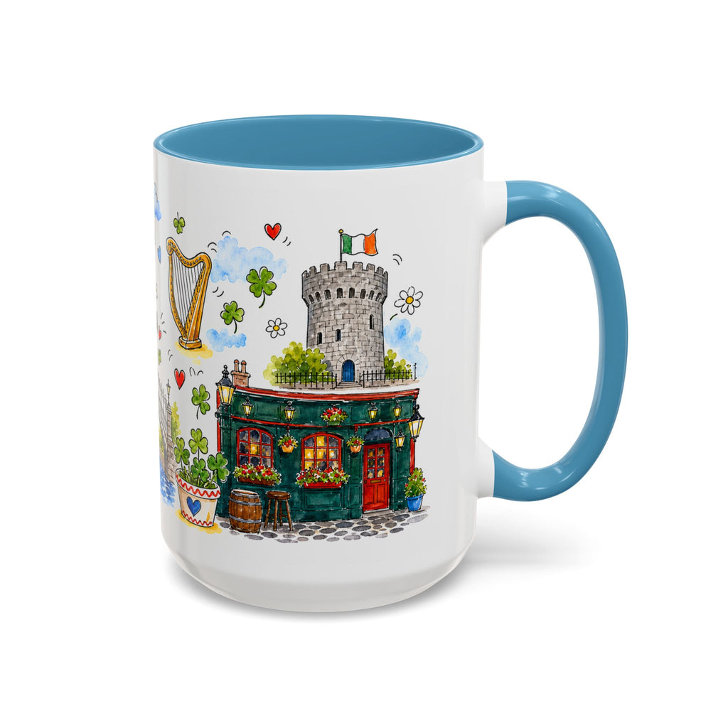 Dublin Travel Mug | European City Souvenir Accent Coffee Mug | 11oz 15oz Ceramic Cup