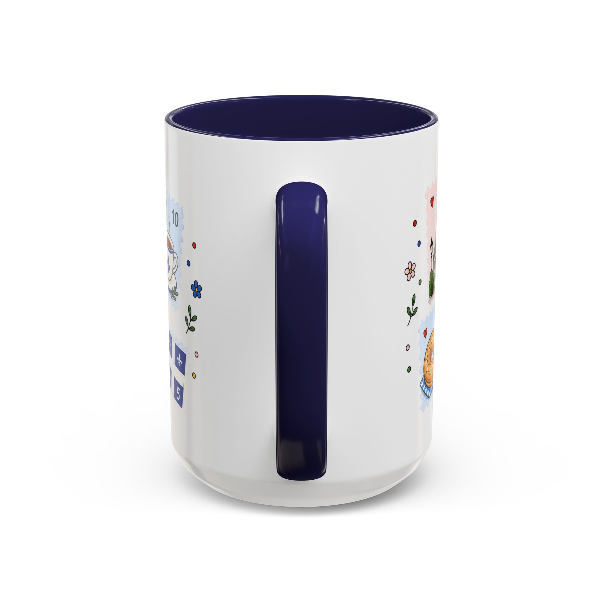 Montreal Coffee Mug | Postage Stamp Collage Mug | Travel Souvenir Accent Cup 11oz 15oz