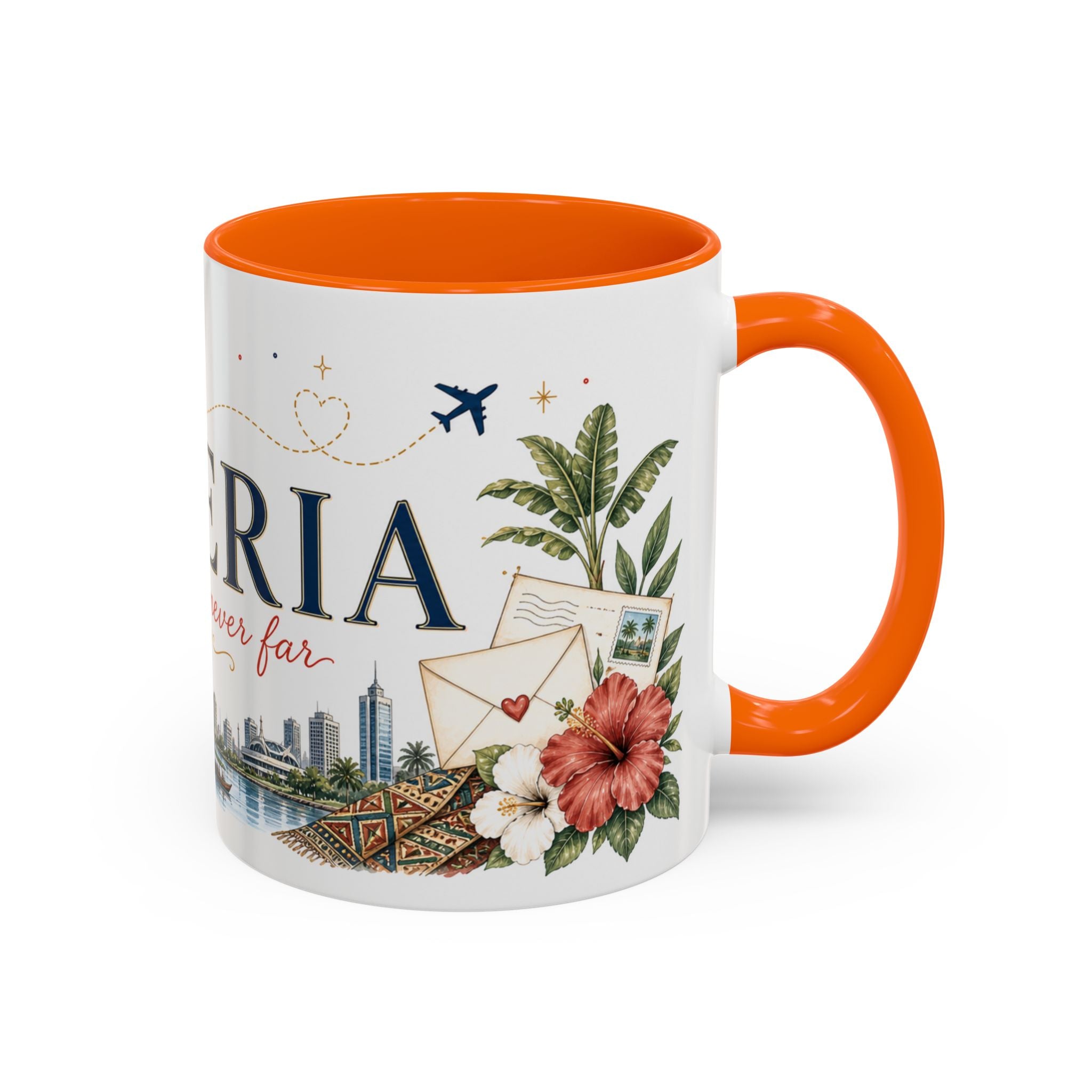 Nigeria Home Country Mug | Moving Away Gift | Long Distance Friendship | 11 oz 15 oz Accent Mug