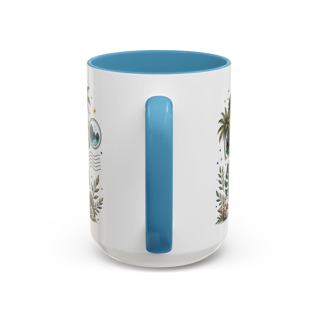 Palawan Coffee Mug | Travel Destination Souvenir Gift | Accent Color Ceramic 11oz 15oz