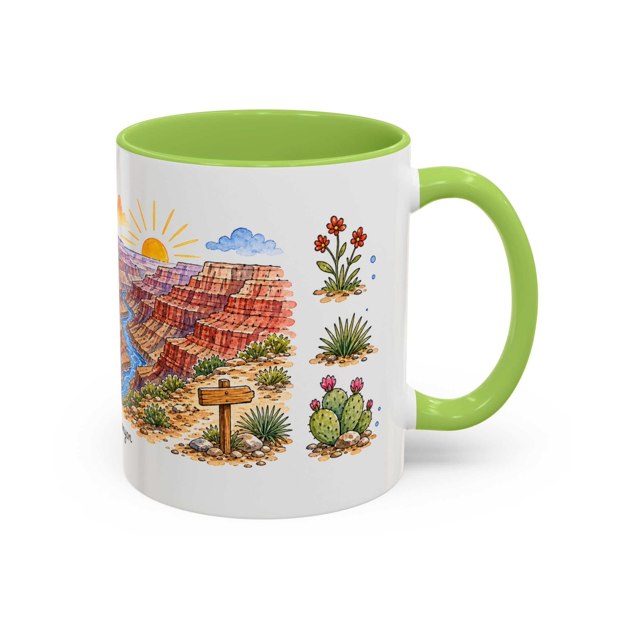 Grand Canyon National Park Mug | US Travel Souvenir Accent Coffee Mug | 11oz 15oz Ceramic Cup