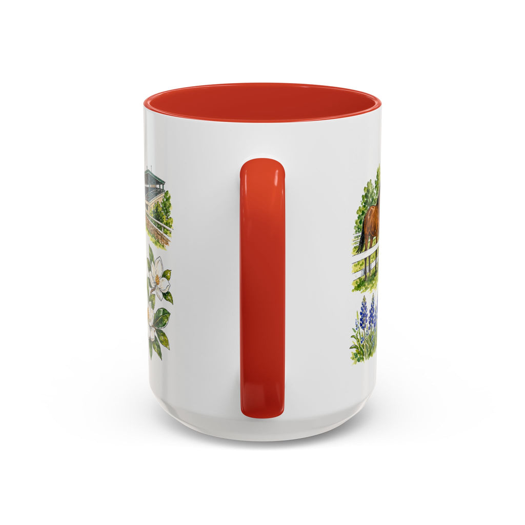 Lexington Illustrated Travel Mug | City Souvenir Accent Coffee Mug | 11oz 15oz Ceramic Cup