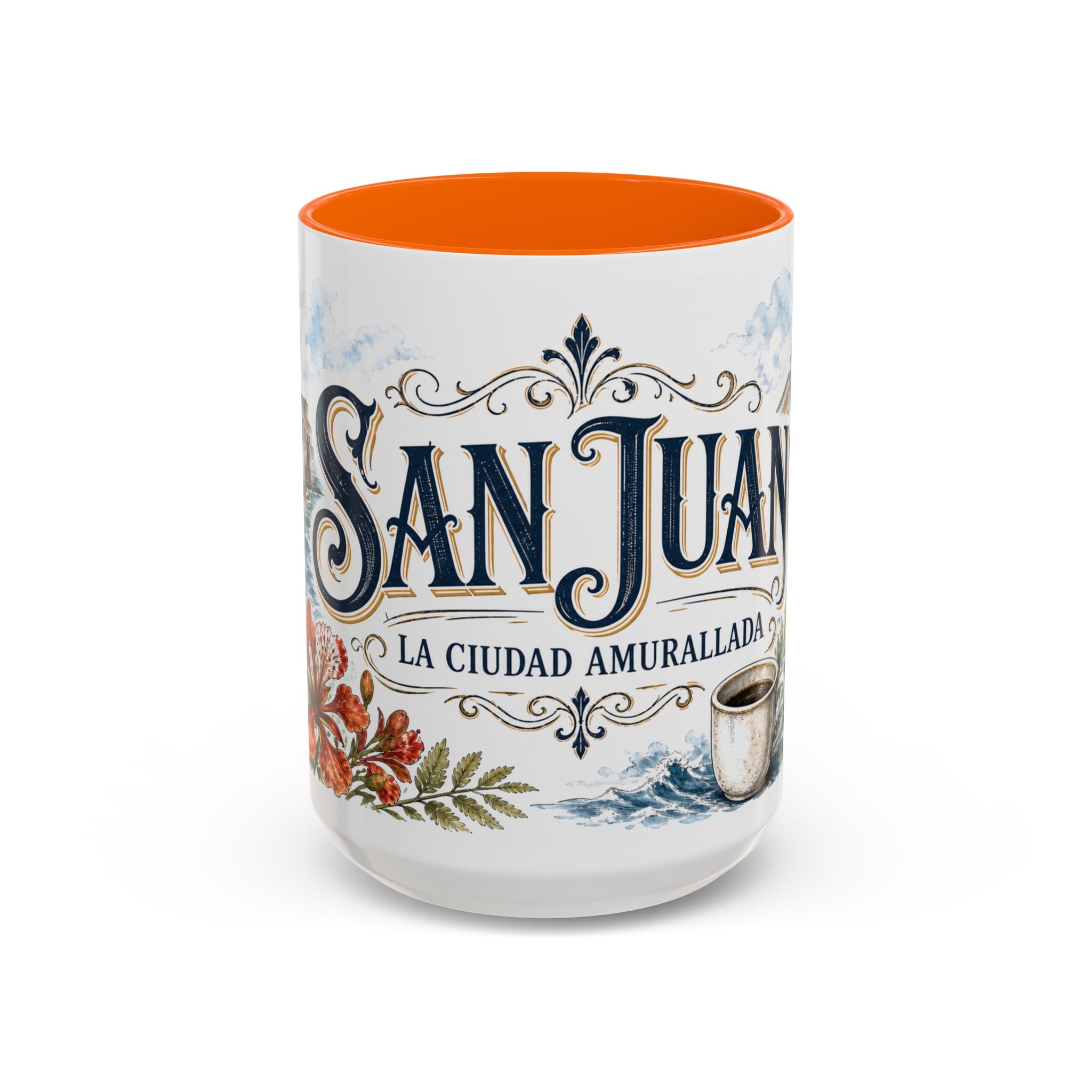 San Juan Coffee Mug | United States Travel Souvenir | Vintage Illustrated City Gift | 11 oz 15 oz Accent Mug