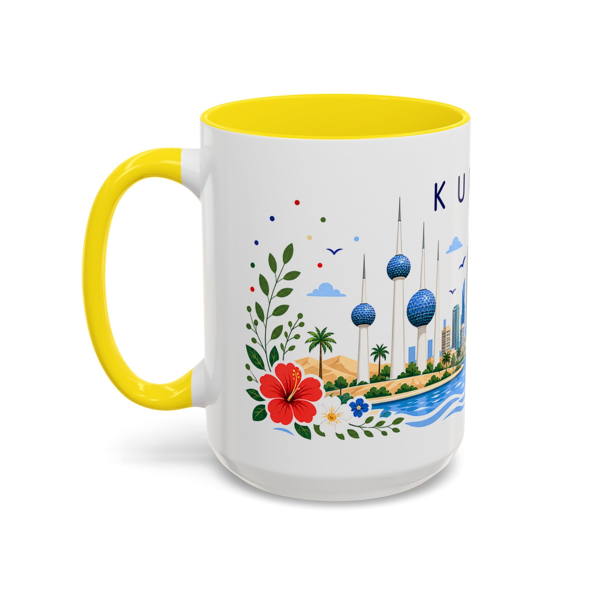 Kuwait Coffee Mug | Travel Souvenir Accent Mug | Place Gift Ceramic Cup 11oz 15oz