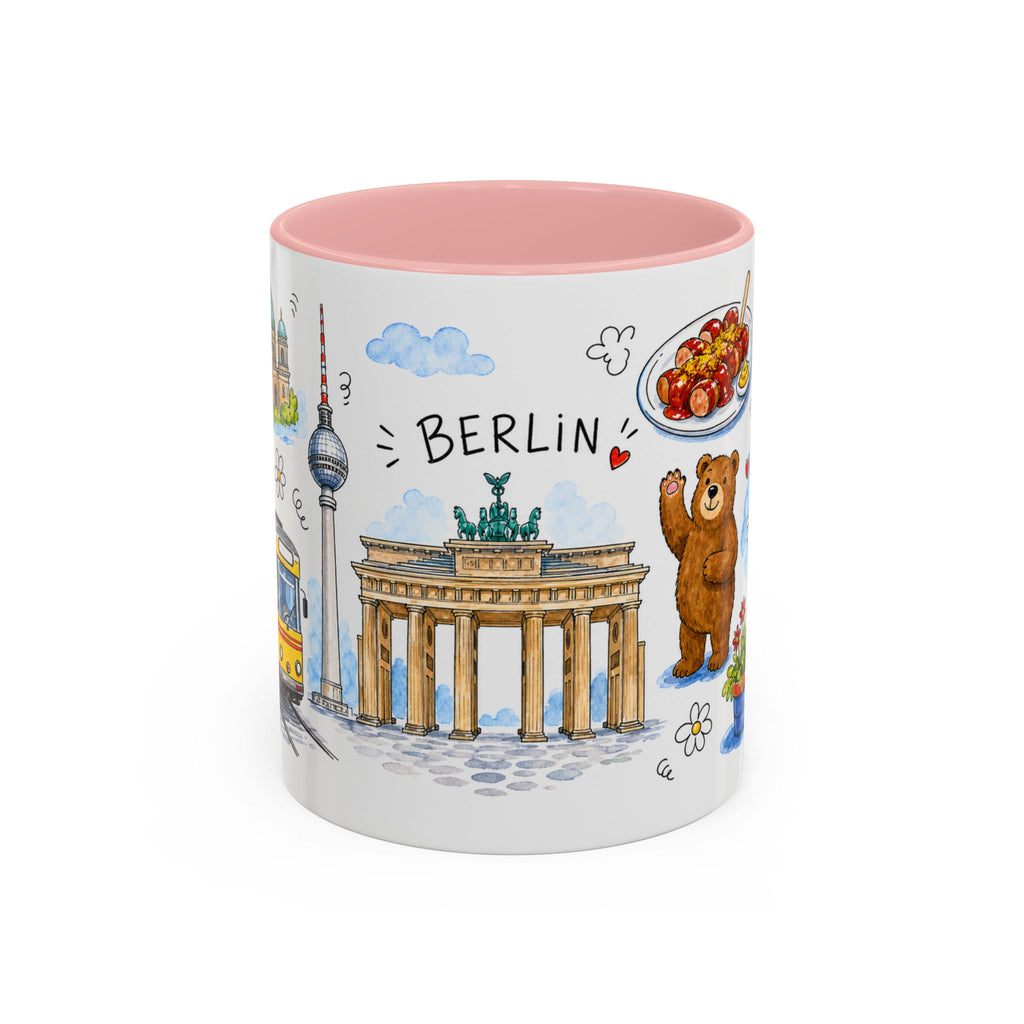 Berlin Travel Mug | European City Souvenir Accent Coffee Mug | 11oz 15oz Ceramic Cup