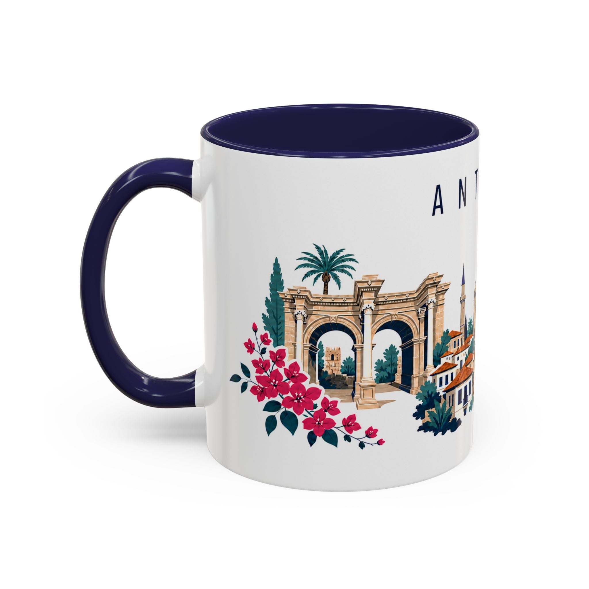 Antalya Coffee Mug | Turkey Travel Souvenir | Porcelain Decal City Gift | 11oz 15oz Accent Mug