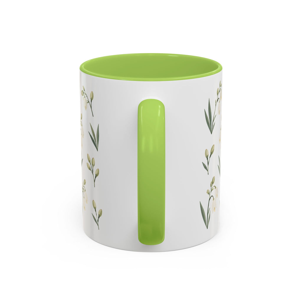 New Mexico Yucca Flower Mug, State Flower Floral Coffee Cup, 11oz Botanical Gift