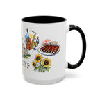 Kansas City Illustrated Travel Mug | City Souvenir Accent Coffee Mug | 11oz 15oz Ceramic Cup