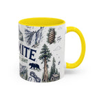 Yosemite National Park Coffee Mug | Hiking Camping Nature Gift | Accent Color Ceramic 11oz 15oz