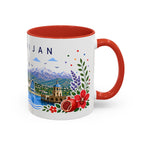 Azerbaijan Coffee Mug | Travel Souvenir Accent Mug | Place Gift Ceramic Cup 11oz 15oz