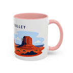 Monument Valley Coffee Mug | Travel Destination Souvenir Gift | Accent Color Ceramic 11oz 15oz