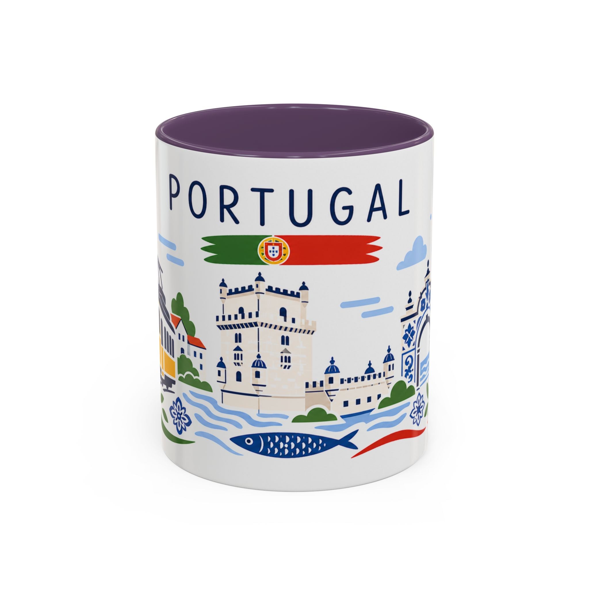 Portugal Coffee Mug | Travel Souvenir Accent Mug | Country Gift Ceramic Cup 11oz 15oz