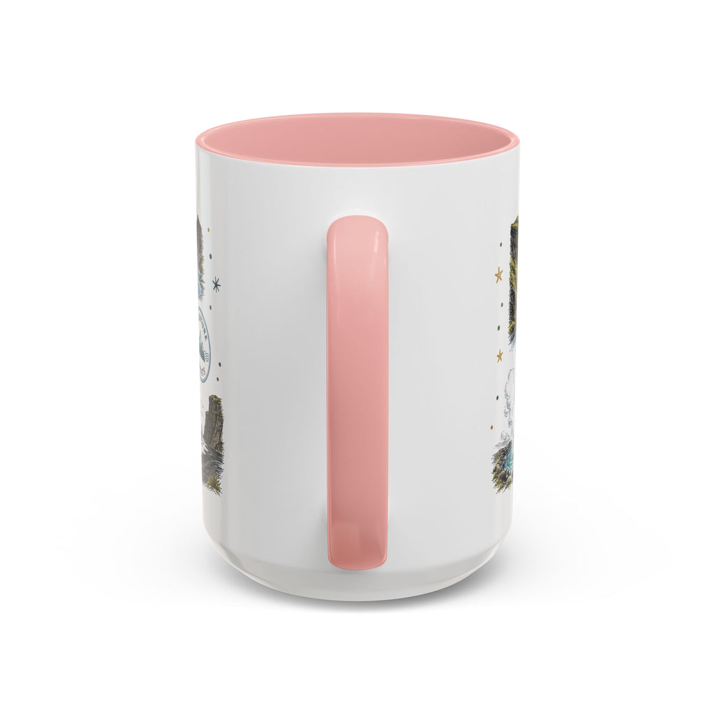 Iceland Ring Road Coffee Mug | Travel Destination Souvenir Gift | Accent Color Ceramic 11oz 15oz