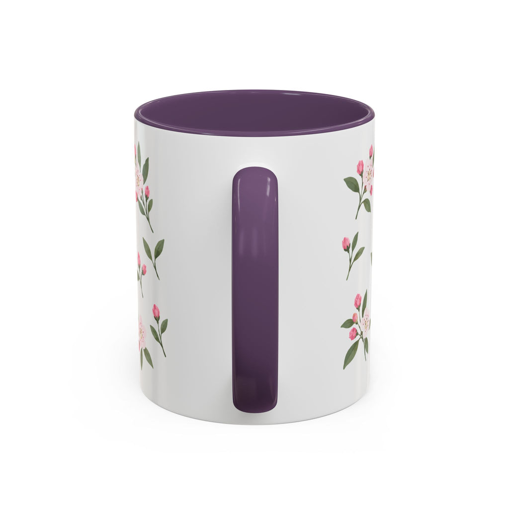 Pennsylvania Mountain Laurel Mug, State Flower Floral Coffee Cup, 11oz Botanical Gift