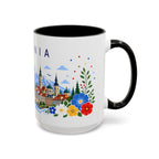 Romania Coffee Mug | Travel Souvenir Accent Mug | Place Gift Ceramic Cup 11oz 15oz