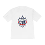 United States Soccer T Shirt, Let's Go USA Fan Tee, Moisture Wicking Sport Shirt