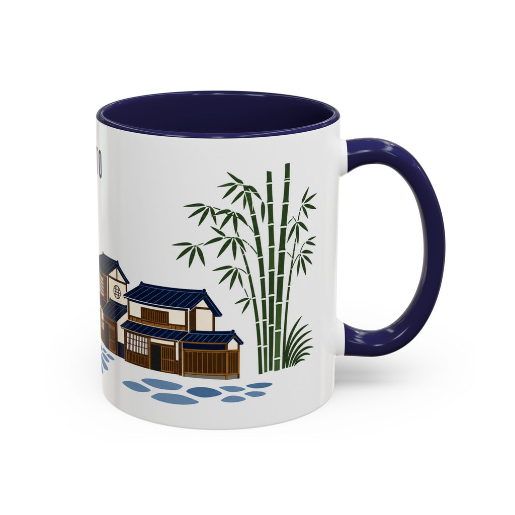 Kyoto Coffee Mug | Japan Travel Souvenir | Porcelain Decal City Gift | 11oz 15oz Accent Mug