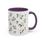 Michigan Apple Blossom Mug, State Flower Floral Coffee Cup, 11oz Botanical Gift