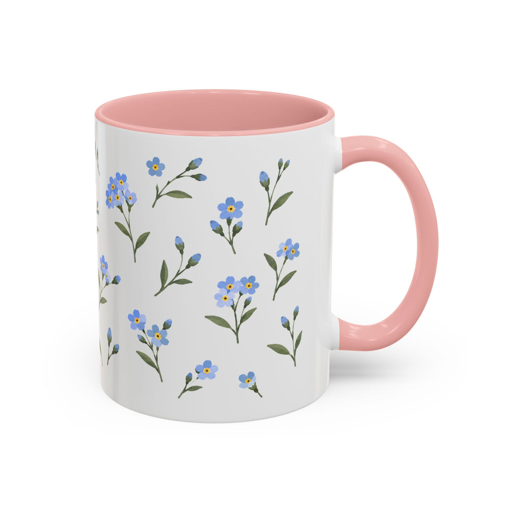 Alaska Forget-me-not Mug, State Flower Floral Coffee Cup, 11oz Botanical Gift