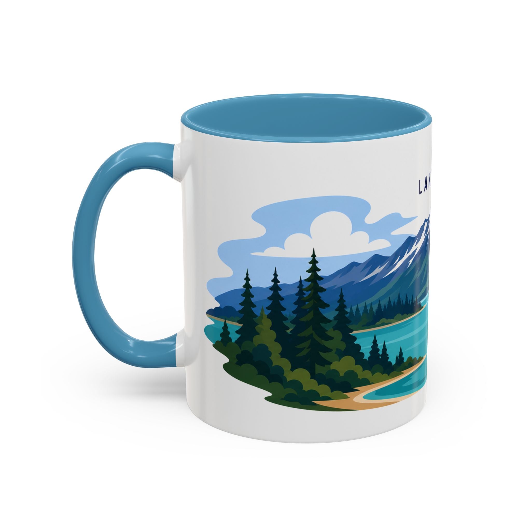 Lake Clark National Park Coffee Mug | Solid Color Block Park Souvenir | 11oz 15oz Accent Mug