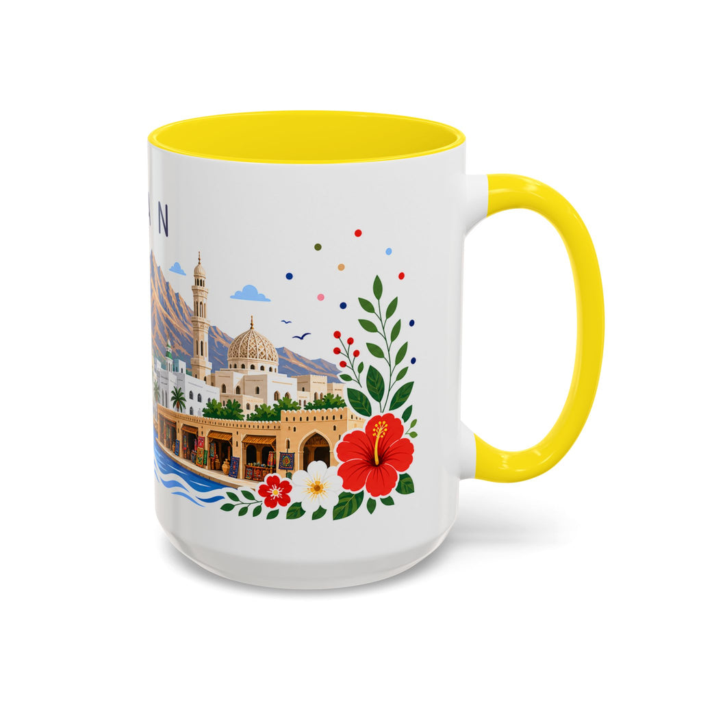 Oman Coffee Mug | Travel Souvenir Accent Mug | Place Gift Ceramic Cup 11oz 15oz
