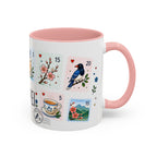 Taipei Coffee Mug | Postage Stamp Collage Mug | Travel Souvenir Accent Cup 11oz 15oz