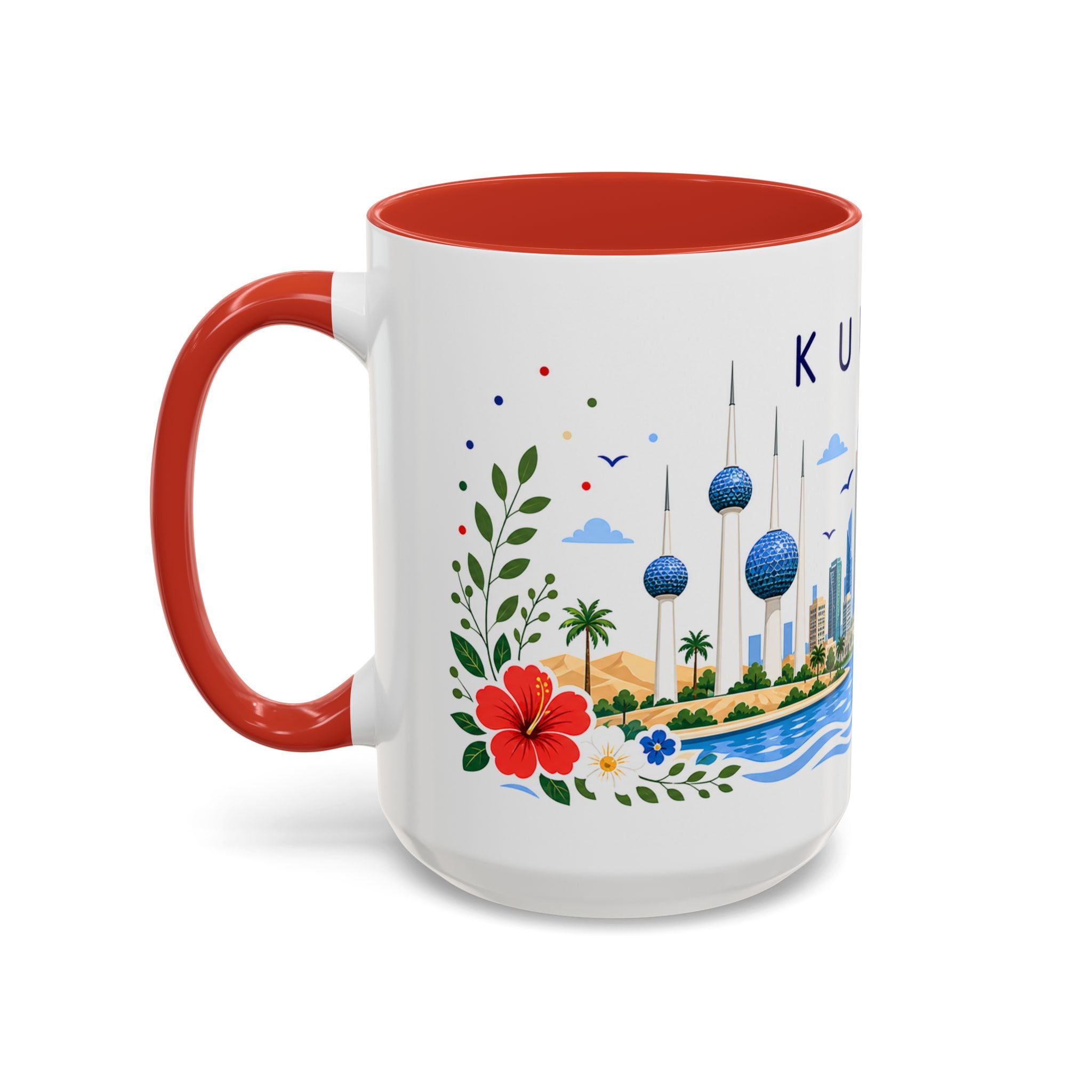 Kuwait Coffee Mug | Travel Souvenir Accent Mug | Place Gift Ceramic Cup 11oz 15oz