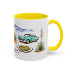 Albuquerque Illustrated Travel Mug | City Souvenir Accent Coffee Mug | 11oz 15oz Ceramic Cup