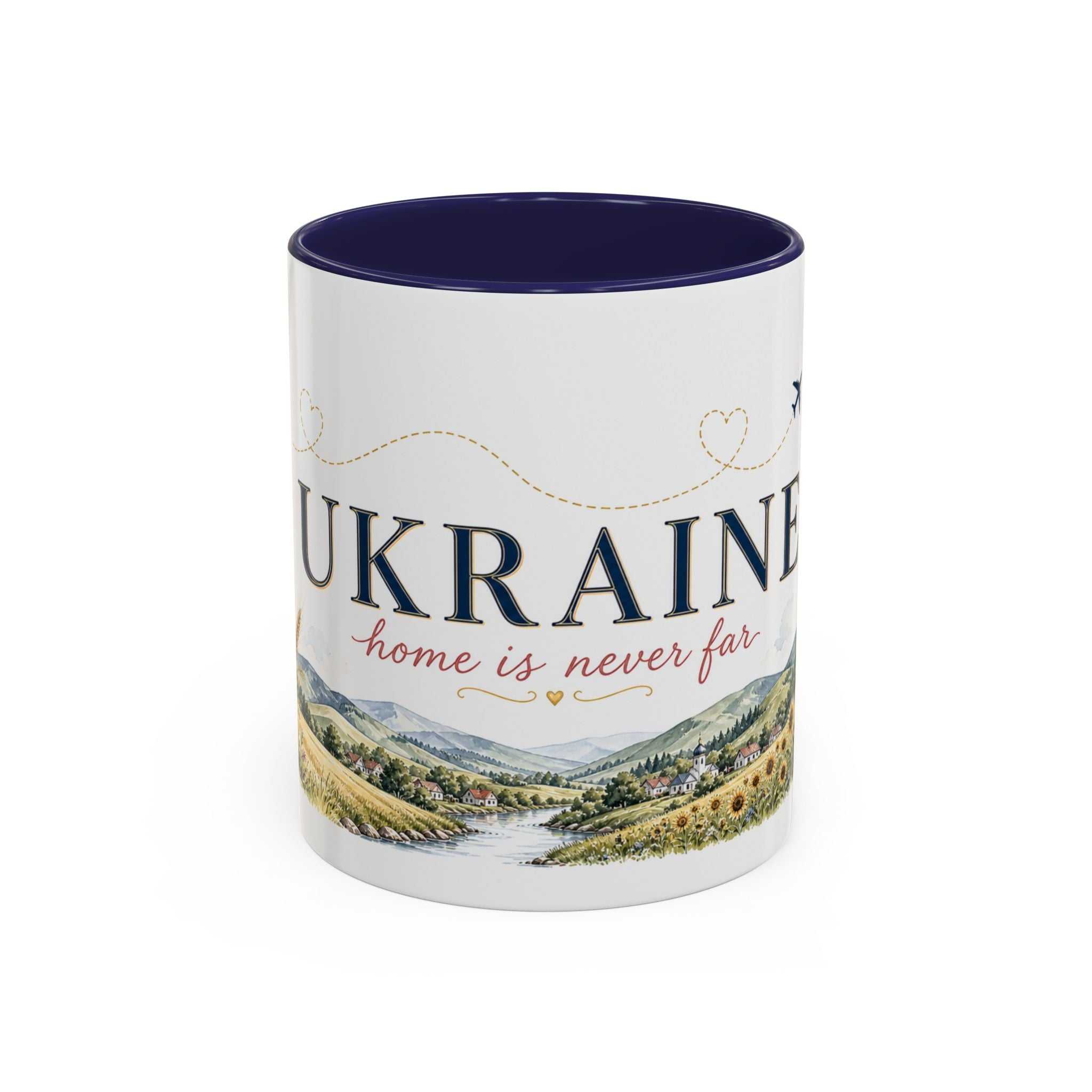 Ukraine Home Country Mug | Moving Away Gift | Long Distance Friendship | 11 oz 15 oz Accent Mug