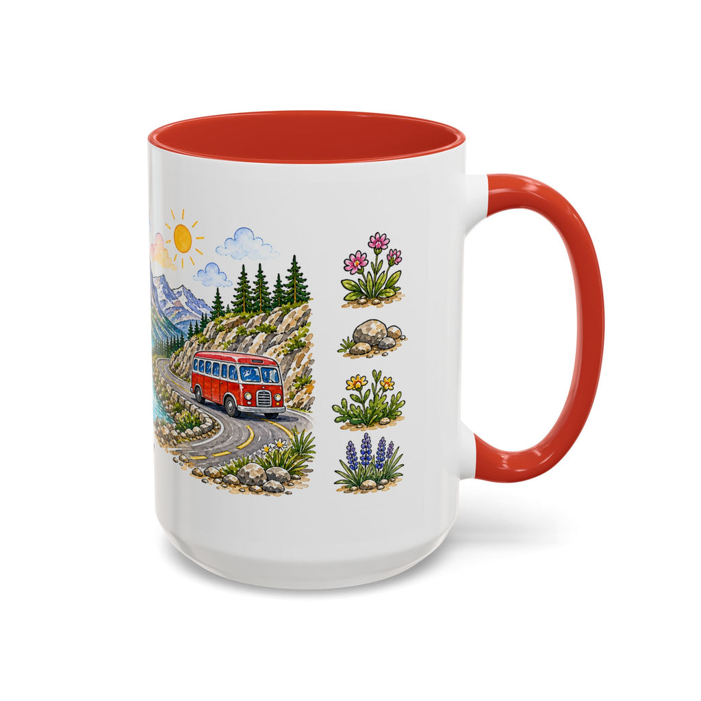Glacier National Park Mug | US Travel Souvenir Accent Coffee Mug | 11oz 15oz Ceramic Cup