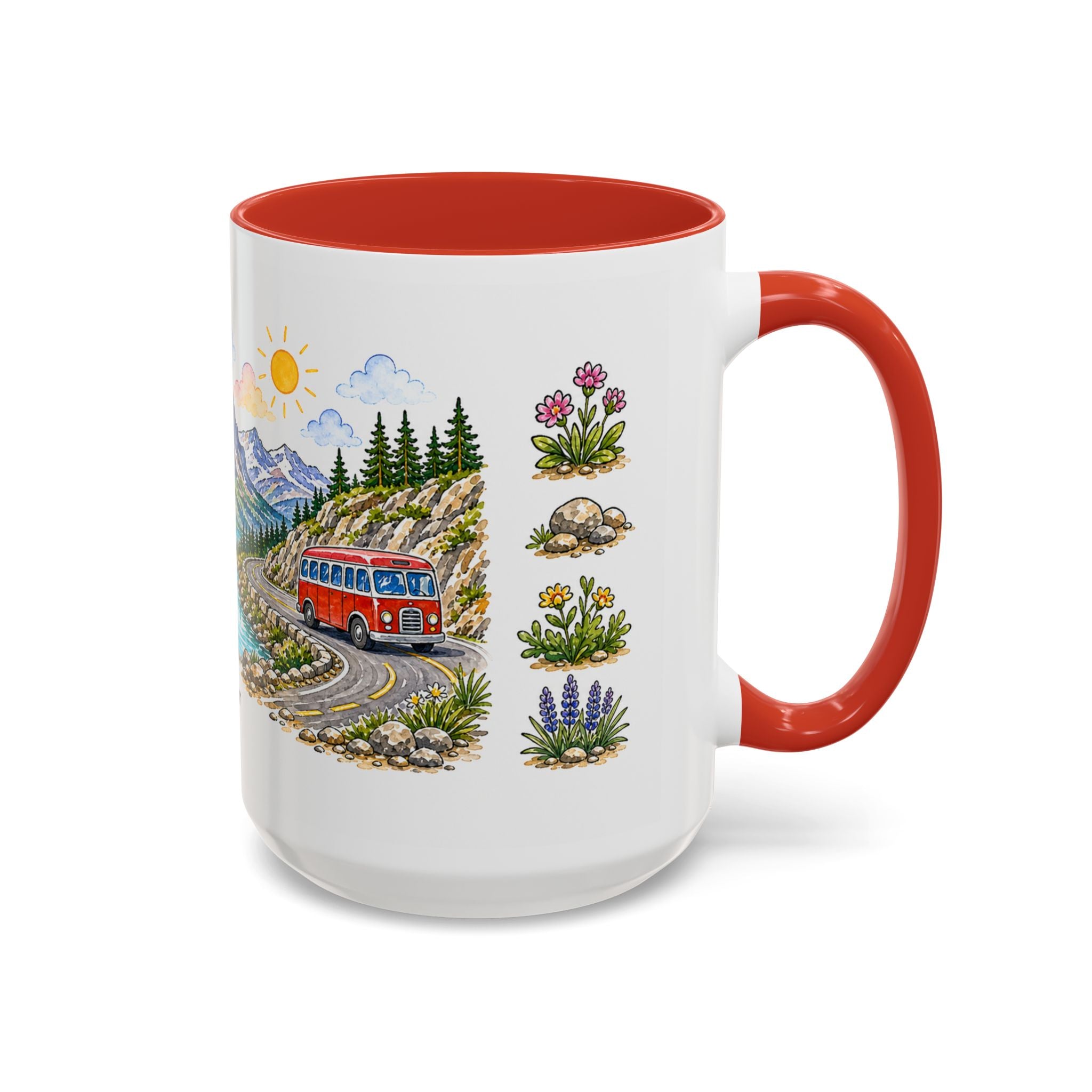 Glacier National Park Mug | US Travel Souvenir Accent Coffee Mug | 11oz 15oz Ceramic Cup
