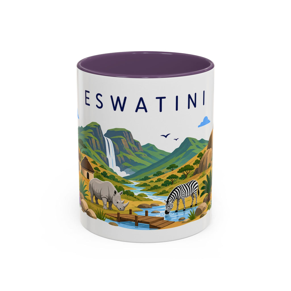 Eswatini Coffee Mug | Travel Souvenir Accent Mug | Country Gift Ceramic Cup 11oz 15oz