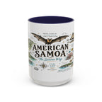 American Samoa National Park Coffee Mug | Pacific Island Rainforest Reef Gift | Accent Color Ceramic 11oz 15oz